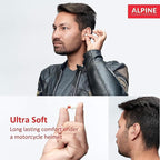 Alpine MotoSafe Race - Motorcycle Ear Plugs for Wind Noise Reduction - 20dB - Motorcycle Hearing Protection - Ultra Soft Comfortable Motorcycle Hearing Protection - 1 Pair
