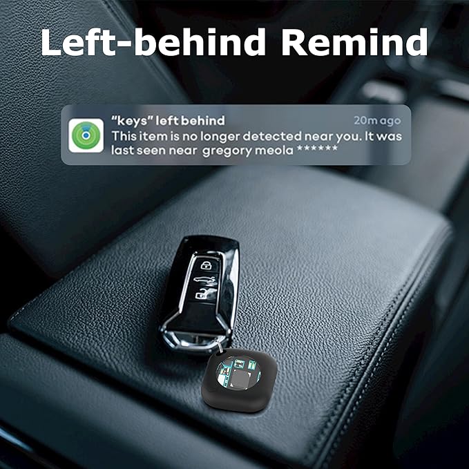 New Smart Tag Works with Find My App(iOS Only) Keys Finder and Item Locator. Ultra Slim, Lightweight
