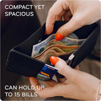 Peak Design Passport Wallet, Black, Ultra-Slim Profile, Weatherproof TerraShell Fabric, RFID Blocking, Minimalist Design and Magnetic Closure, with Quick Access Passport Sleeve