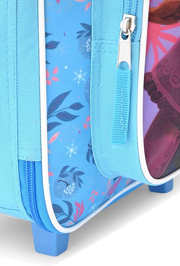 Fast Forward Frozen Girls Luggage 16" Soft Side Wheeled Pilot Case- Rolling Suitcase 16x12x5