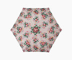 RIFLE PAPER CO. Umbrella, Matching Storage Sleeve, Portable, Auto Open and Close, Wooden Handle, Printed in Full Color