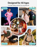 Personal Safety Alarm, VIGOROAD 2 Pack Loud 130dB Siren Emergency Panic Alarm with LED Light, Easy Pull Pin Keychain Self-Defense Security Alarm for Women, Seniors, Kids