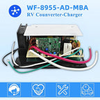 𝐔𝐩𝐠𝐫𝐚𝐝𝐞 WF-8955-AD-MBA RV Converter 55 Amp, Lithium DC Main Board Assembly for WF-8955PEC Power Converter Replacement for WF-8955 Series and Parallax 7155 7145 Converter 1 Year Warranty