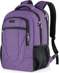 BIKROD Backpack for Women and Men, Extra Large School Backpacks for Teens, Water Resistant Back Pack Fits 17 Inch Laptop, Business Anti Theft Sturdy Computer Bag Gifts, Purple