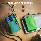 VULKIT RFID Blocking Travel Wallet for Men Women, Water Resistant Passport & Phone Holder with Detachable Lanyard and Key Ring, Lightweight Zipper Travel Wallet