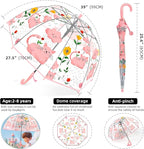 Kids Clear Umbrella for Rain Dome Bubble Umbrellas Windproof for Kids Boys and Girls