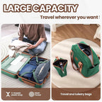 Hoteel Luggage Sets 3 Piece, 4-Year Warranty, Carry-On Luggage with Dual-Spinner Wheels, ABS Hard Shell Suitcase with TSA Locks, 20 Inch Lightweight Luggages for Travel, Green(20IN/DB/TB)