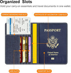 FINTIE Passport Holder, Slim Travel Wallet RFID Blocking Card Case Cover Passport Cover Protector Essentials with Credit Card Slots for Women/Men | Slim, RFID Blocking, Card Case Cover, Essentials, Credit Card Slots
