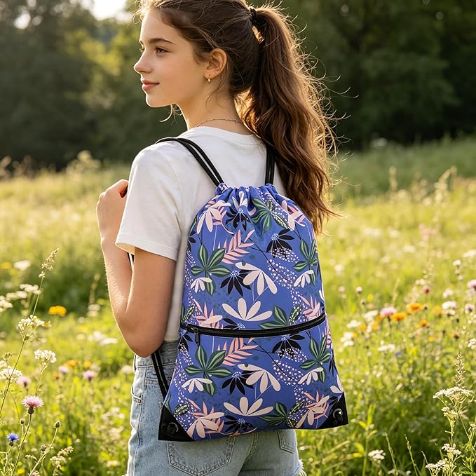 HOLYLUCK Drawstring Backpack Bag Sport Gym Sackpack