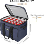 Soft Insulated Cooler Bag Collapsible Large Travel Coolers Soft Sided Coolers Ice Chest, Leakproof, Waterproof