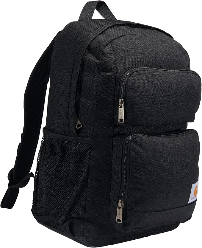 Carhartt 27L Single-Compartment Backpack, Durable Pack with Laptop Sleeve and Duravax Abrasion Resistant Base, Black