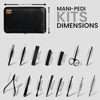 Utopia Care Nail Clippers Professional Nail Kit or Manicure Kit for Women and Men, Stocking Stuffers or Groomsmen Gifts Pedicure Set for Fingernail, Toenail Clippers with Travel Case