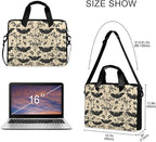 MNSRUU Laptop Bag for 15.6 inch Black Gothic Bats
