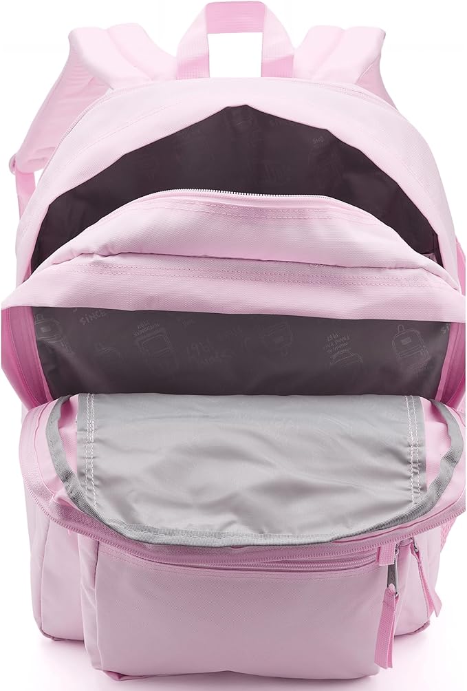 JanSport Laptop Backpack - Computer Bag with 2 Compartments, Ergonomic Shoulder Straps, 15” Laptop Sleeve, Haul Handle - Pink Ice