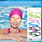 Flutesan 6 Pack Swim Goggles for Adult Anti Fog Swimming Glasses with Ear Plugs Nose Clip No Leaking Full Protection Goggles
