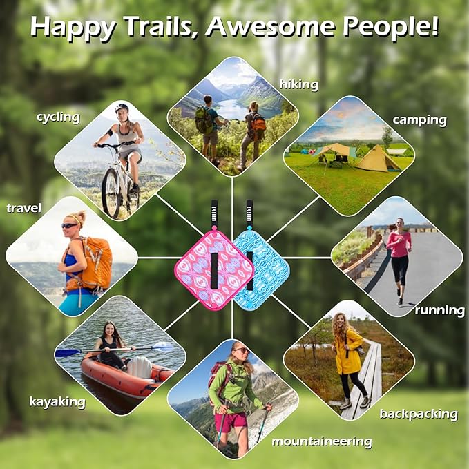 ULLIKI Pee Cloth for Women, Reusable Pee Rag Hiking Camping, Reusable Absorbent Toilet Paper Washable, Outdoor Pee Pad Travel Camping Backpacking Essentials for Women