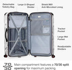 Traveler's Choice Maxporter II Polycarbonate Hardside Trunk with Spinner Wheels, White Camo, 31-Inch Large Trunk
