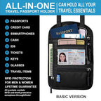 Neck Wallet with RFID Blocking - Hidden Travel Passport Holder Pouch | Concealed Under Clothing, Anti-Theft Security | Adjustable & Lightweight for Vacation, Airports