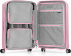 Traveler's Choice Pagosa Hardshell Expandable Luggage with Spinner Wheels, Pink, 26-Inch Medium