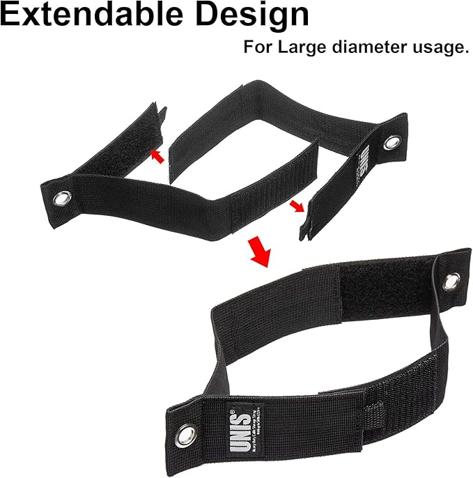 8 Pack Heavy Duty Large 13-inch Extension Cord Storage Extendable Cable Ties Strap Loop Hanger Organizer for Cable, Hose, Power Cord, and Rope