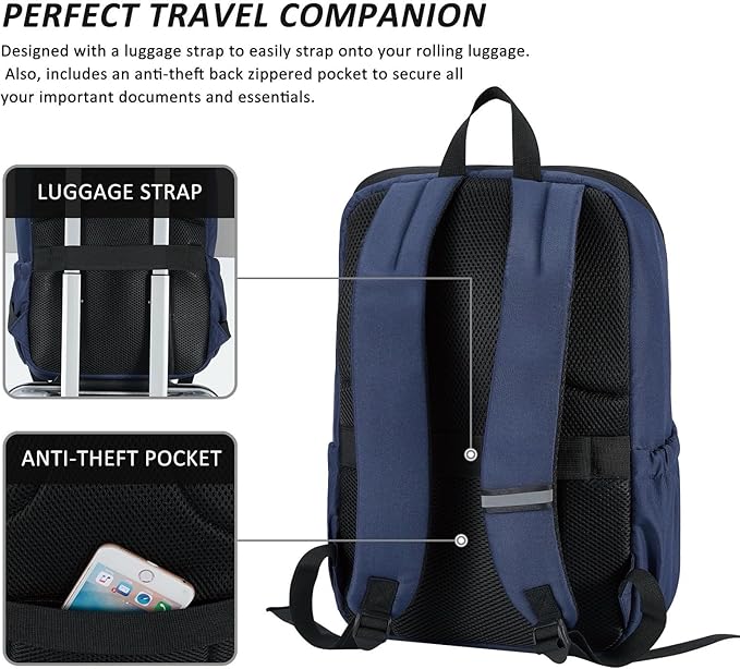 MAXTOP Deep Storage Laptop Backpack Business Anti-theft Backpacks[Water Resistant] Work College Business Travel Computer Backpack for Men Women Fits up to 16" Notebook