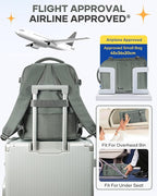 Large Travel Backpack for Women Airline Approved Carry on Backpack for Airplanes Mochila De Viaje Spirit Airlines Personal Item Bag 18x14x8 Personal Item Travel Bag Backpack for Traveling on Airplane