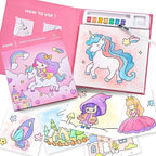 JoyCat Paint with Water Coloring Books for Toddlers, Watercolor Painting Sets for Kids Ages 3-5 4-8, Arts and Crafts Drawing Activities Toy Birthday Gifts for Boys Girls (Magical Pony)