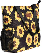 Original Floral Water Resistant Large Tote Bag Shoulder Bag for Gym Beach Travel Daily Bags Upgraded