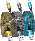 SHUSEL for iPhone Charger 3 Pack 6FT USB Lightning Cable MFi Certified Fast Charging Nylon Braided for iPhone Charger Cord Compatible with iPhone 14 Plus 14 pro max 13 12 11 XS X XR 8 Plus 7 6 SE 5s
