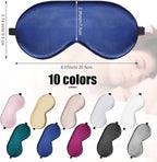 Xtinmee 30 Pieces Silk Sleep Mask Silk Eye Mask with Adjustable Strap Eye Cover for Sleeping Blindfold for Women Men Travel Rest(Multicolor)