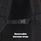 Topo Designs Global Travel Bag 30-40 Liter - Carry-on Compliant Versatile Pack, 3 Carry Options, External Laptop Sleeve (Eco-Friendly, 30L, Apex Black)
