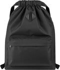 Vorspack Drawstring Backpack Water Resistant String Bag Sports Gym Sack with Side Pocket for Men Women