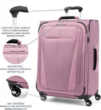 Travelpro Maxlite 5 Softside Expandable Luggage with 4 Spinner Wheels, Lightweight Suitcase, Men and Women, Orchid Pink Purple, Checked-Medium 25-Inch