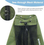 WANDF Swim Bag Mesh Drawstring Backpack Beach Backpack for Swimming, Gym, and Workout Gear