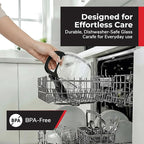 Mueller 12-Cup Drip Coffee Maker - Borosilicate Carafe, Auto-Off, Reusable Filter, Anti-Drip, Keep-Warm Function, Clear Water Level Window Coffee Machine, Kitchen Essentials & Accessories