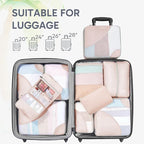 10 Set Packing Cubes for Travel, Gifts for Women Mom,Anti-Tearing Suitcase Organizer for Luggage with Shoe & Hanging Toiletry Bag,OlarHike Vacation Essentials & Accessories for Cruise Ship