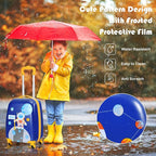 Goplus 2PC Kids Luggage, 12" & 16" Kids Carry On Luggage Set with 4 Spinner Wheels, Lightweight Rolling Spinner Suitcase for Children Toddlers Boys and Girls Travel