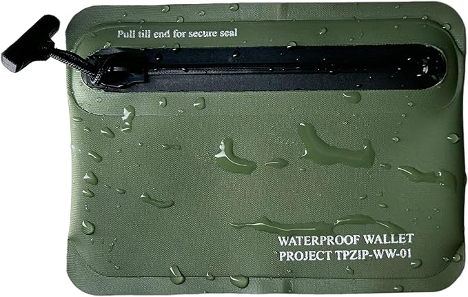 Heavy Duty Airtight Wallet Submersible Waterproof Wallet Protection for Keys, Cards