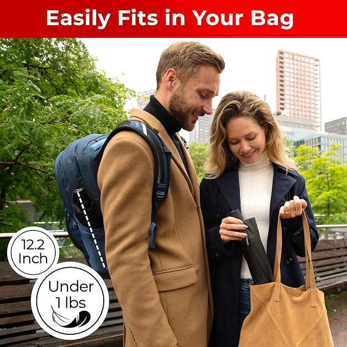 TUMELLA Inverted Windproof Umbrella, Large, Strong, Light, Portable, Automatic Reverse Folding Rain Umbrella, Durable Premium Grip, Fits Car & Backpack