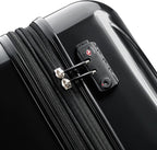 DELSEY PARIS Helium Aero Hardside Expandable Luggage with Spinner Wheels, Black, 2-Piece Set (21/24)