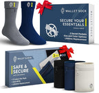Wallet Sleeve, Wallet Wristband - Anti-Pickpocket -RFID Anti-theft - Lightweight -Perfect for Travel, Running, Hiking,3 Pack