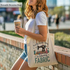 Aesthetic Canvas Tote Bag, Cute Reusable Bags for Women with Inner Pocket