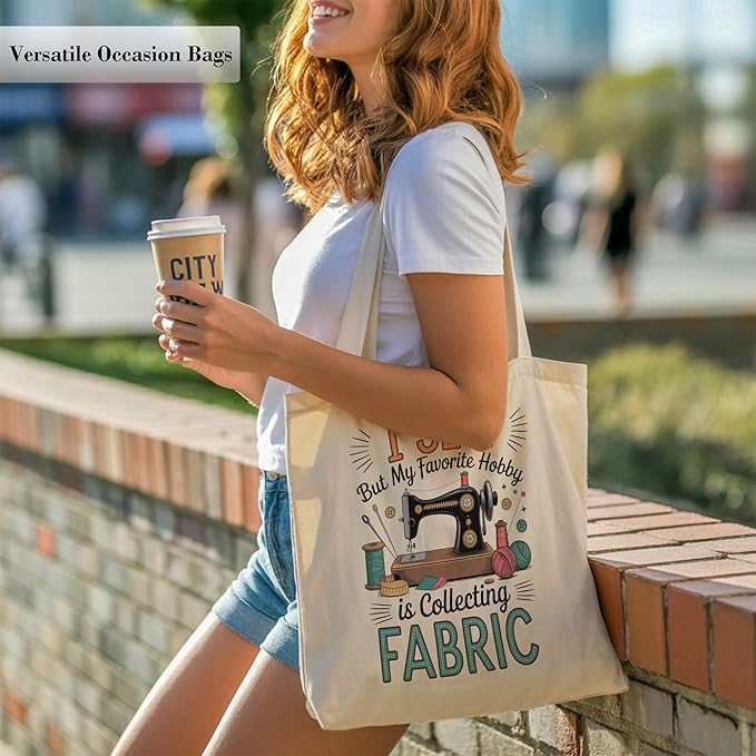 Aesthetic Canvas Tote Bag, Cute Reusable Bags for Women with Inner Pocket
