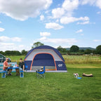 CAMPROS CP Camping Tent 2/4/6 Person, Waterproof Windproof Double Layer Dome Tent, Easy Setup with Large Mesh Windows & Wide Door for Outdoor Camping Backyard