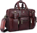 HAMMONDS FLYCATCHER Genuine Leather Laptop Bag for Men, Padded 15.6" Laptop Sleeve, Leather Messenger Bag for Men Briefcases
