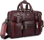HAMMONDS FLYCATCHER Genuine Leather Laptop Bag for Men, Padded 15.6" Laptop Sleeve, Leather Messenger Bag for Men Briefcases