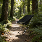 Wind Tour Portable Camping Chair Lightweight Foldable Outdoor Chair for Hiking Camp Backpacking Lawn Beach Fishing Picnic with Carry Bag (Silver - Ultra Light)