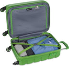 SwissGear 7366 Signature Hardside Expandable Luggage with Spinner Wheels, TSA Lock, Cup-Holder, Green, Carry-On 19-Inch