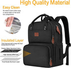 MATEIN 17 Inches Lunch Backpack, Extra Large Lunch Box with Insulated Cooler Compartment, Water Resistant Laptop Backpack for College Work Picnic Beaches