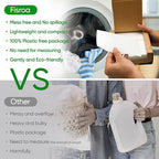 Travel Laundry Detergent Sheets Fisroa 300 Loads Eco-friendly Washing Detergent Sheets Plastic-Free Washer Strips, Fresh Linen Scent Liquidless Laundry Strips for Camping Dorm